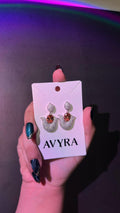 Elara Champagne Earrings