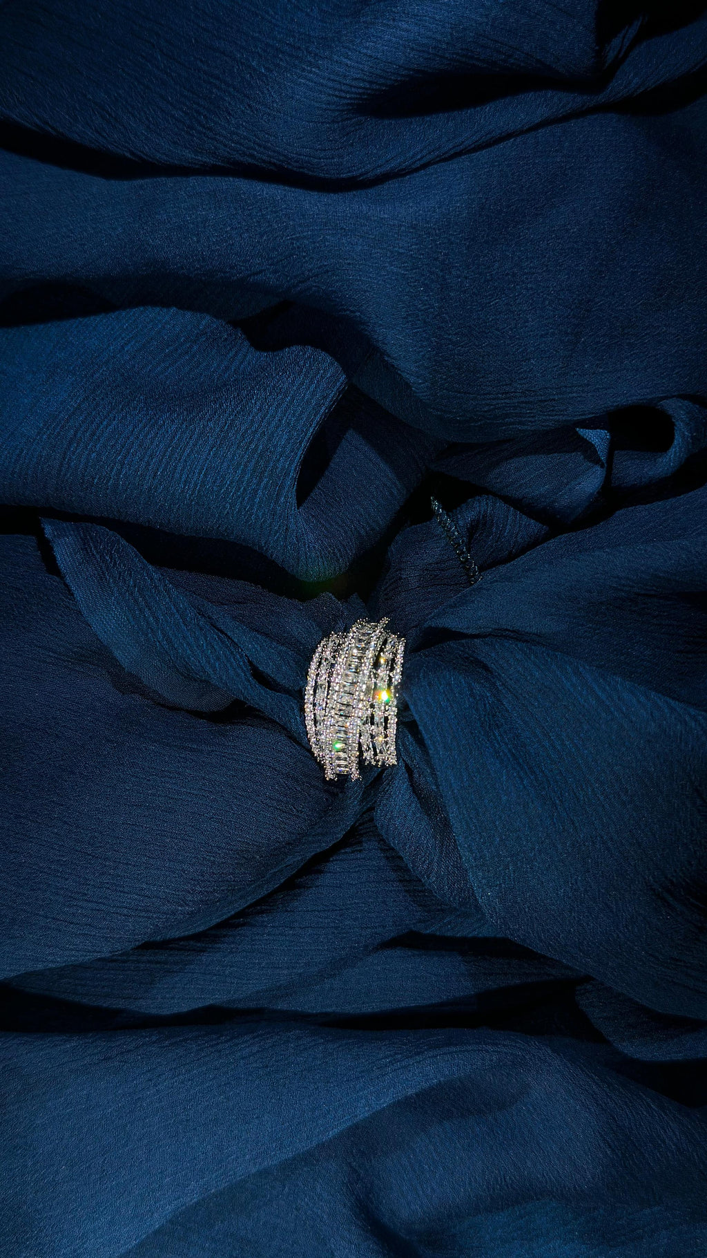 Luxe Silver Zircon Ring
