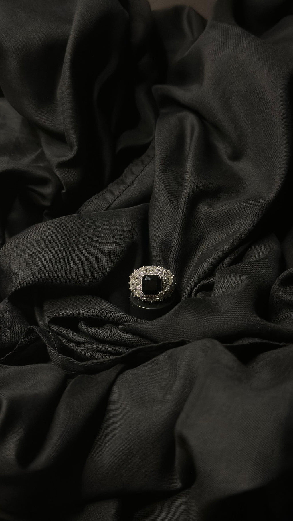 Black Noir Luxury Zircon Ring