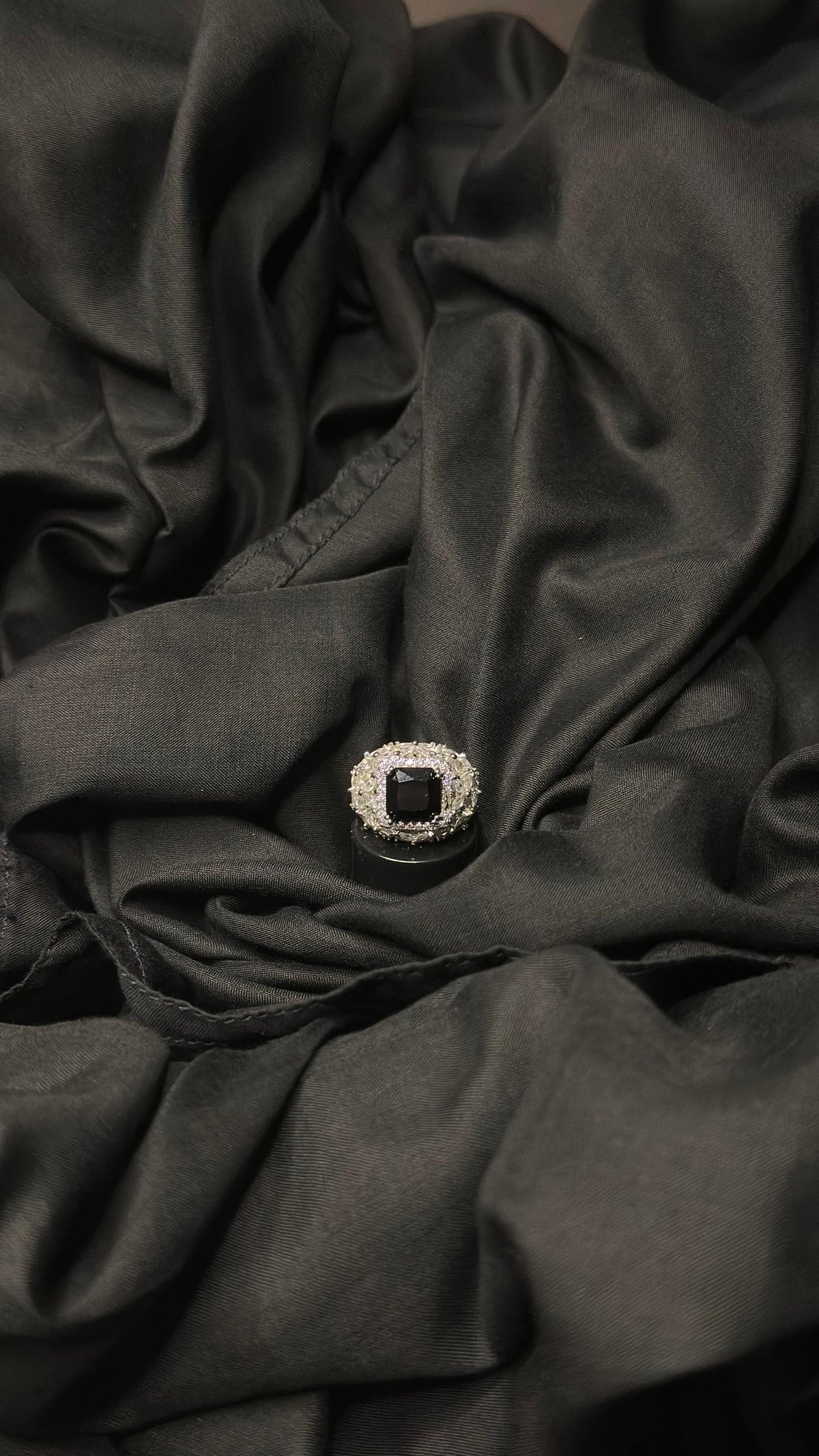 Black Noir Luxury Zircon Ring