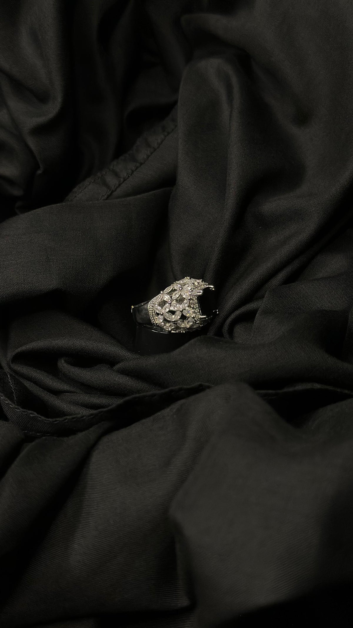 Black Noir Luxury Zircon Ring