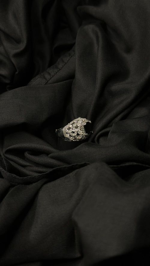 Black Noir Luxury Zircon Ring