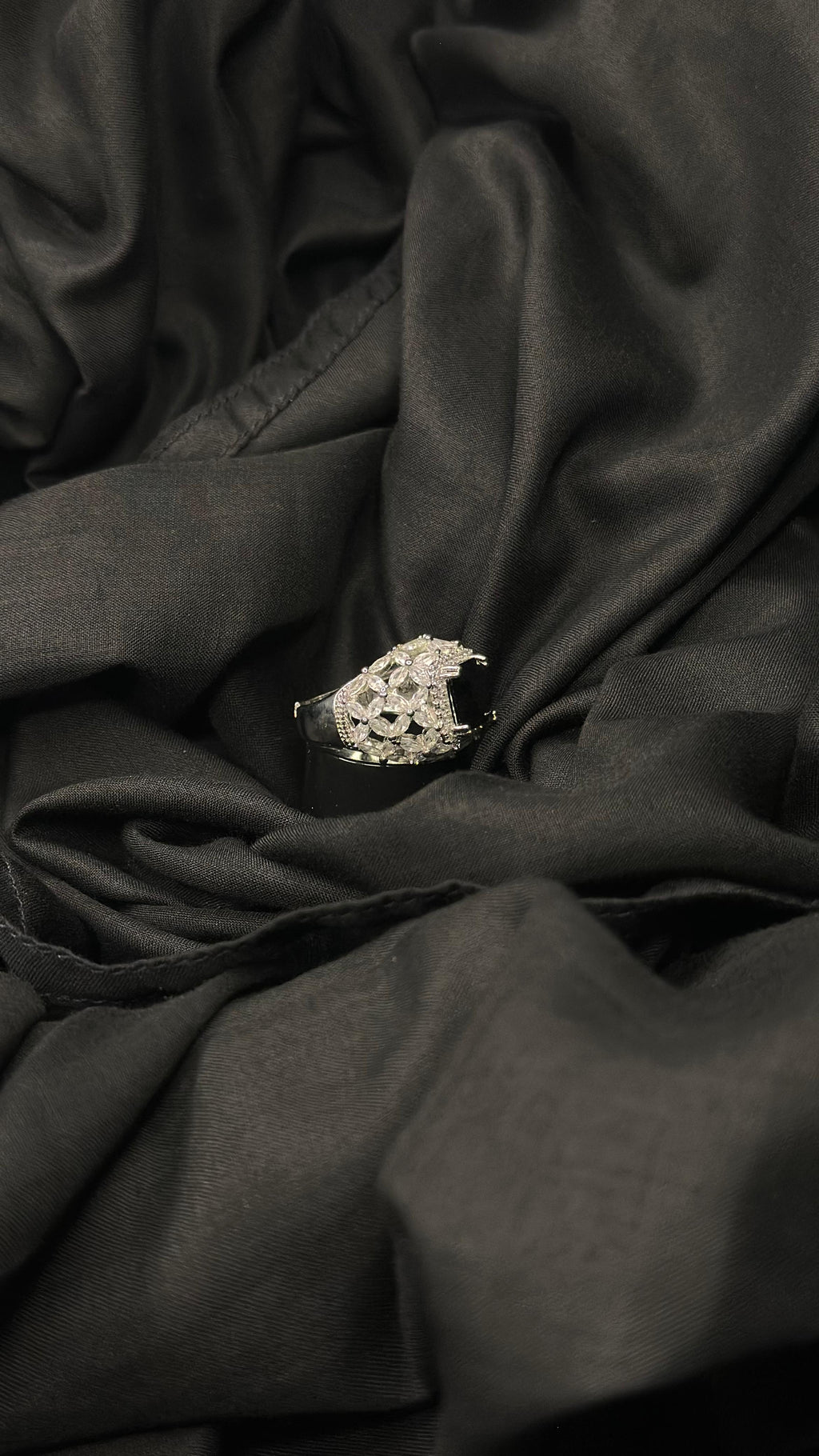 Black Noir Luxury Zircon Ring