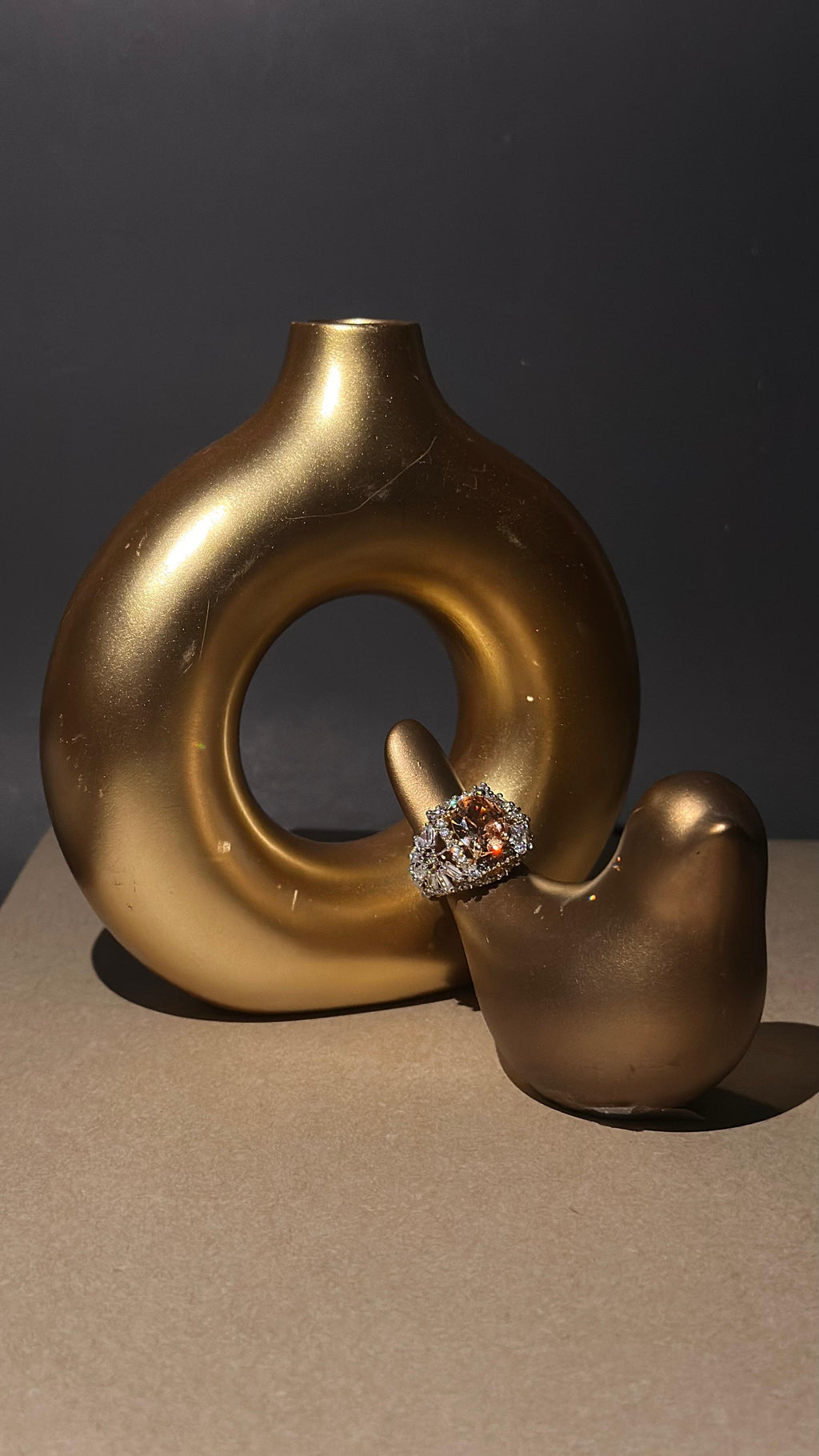 Elite Champagne Luxury Ring