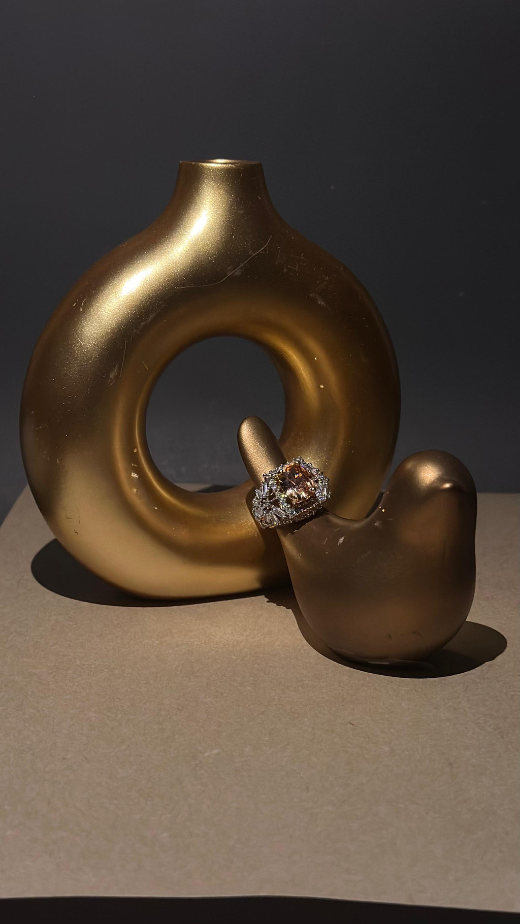 Elite Champagne Luxury Ring