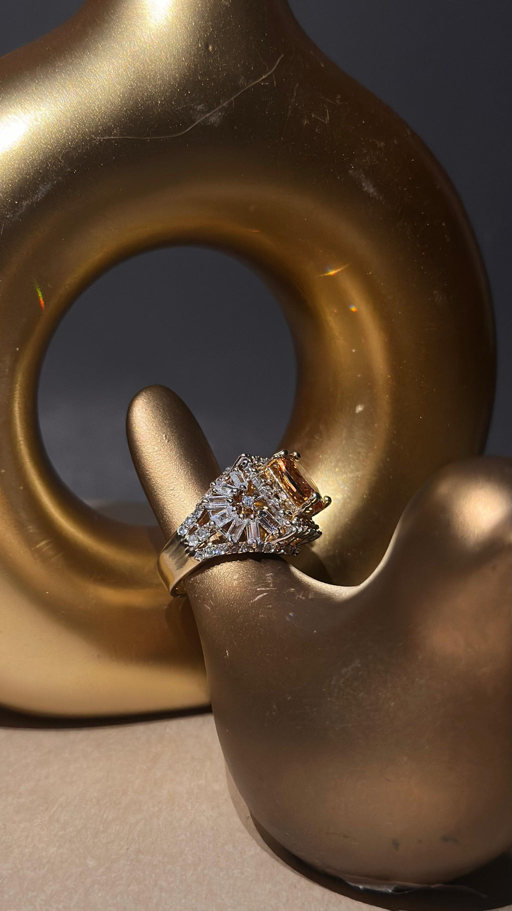 Elite Champagne Luxury Ring