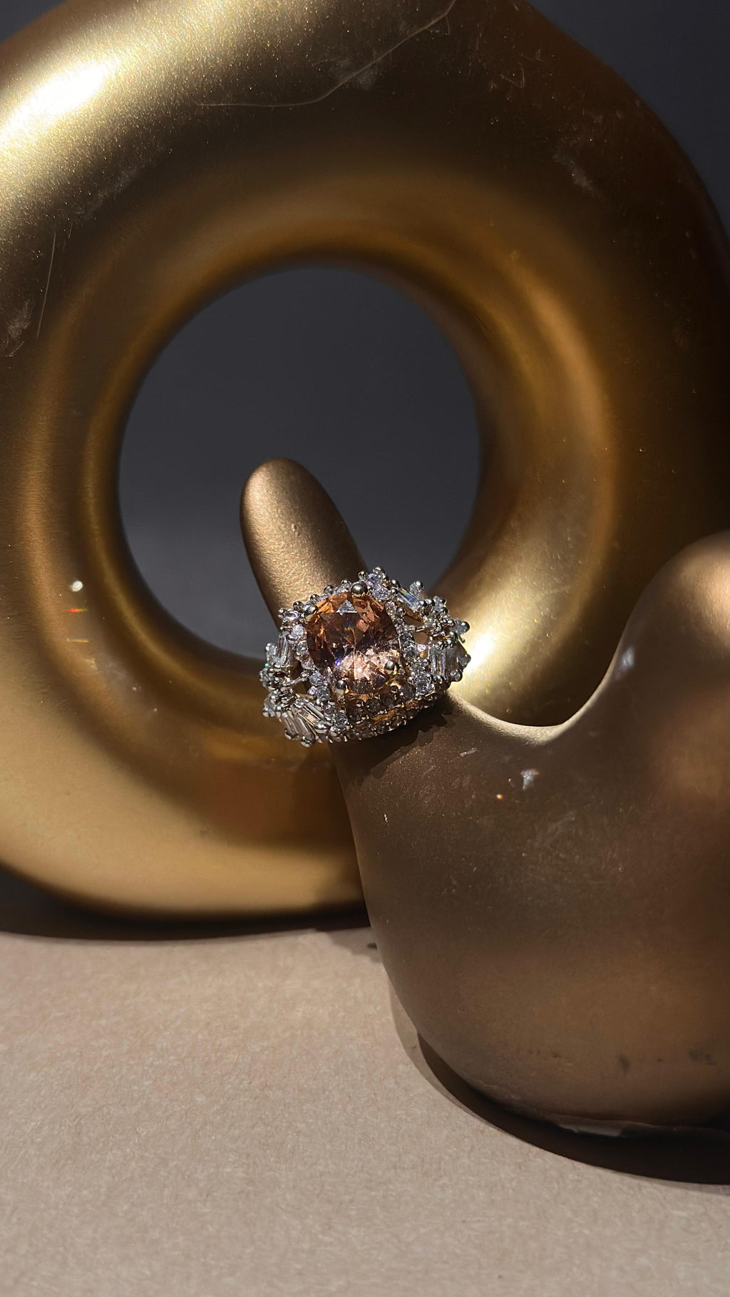 Elite Champagne Luxury Ring