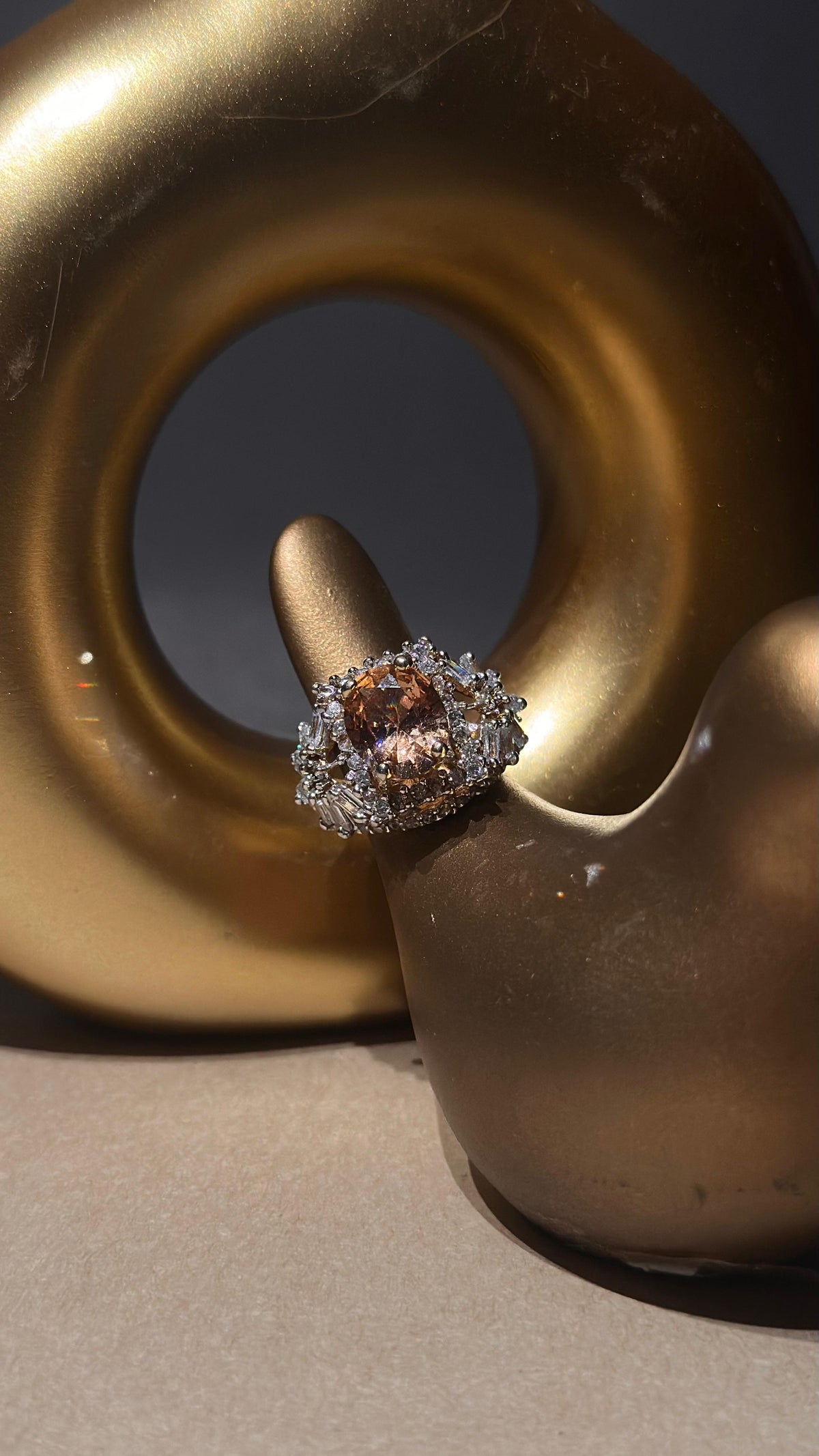 Elite Champagne Luxury Ring