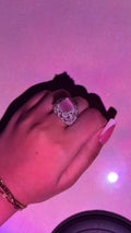 Pink Noir Luxury Zircon Ring