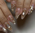 Butterfly Cat Eye Almond Shaped Press-On Nails