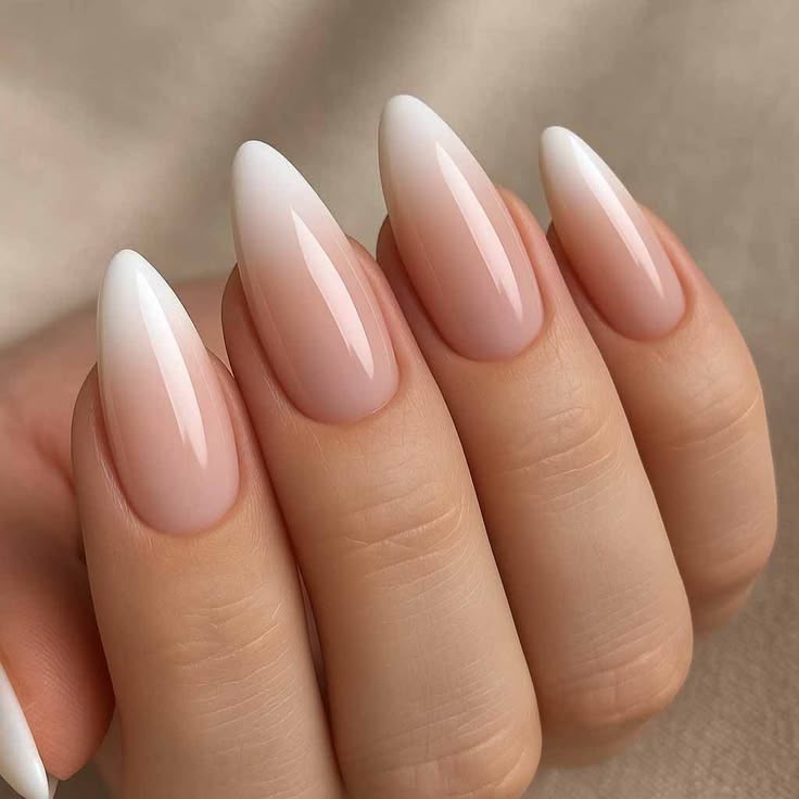 Hyper Realistic French Almond Shaped Press-On Nails